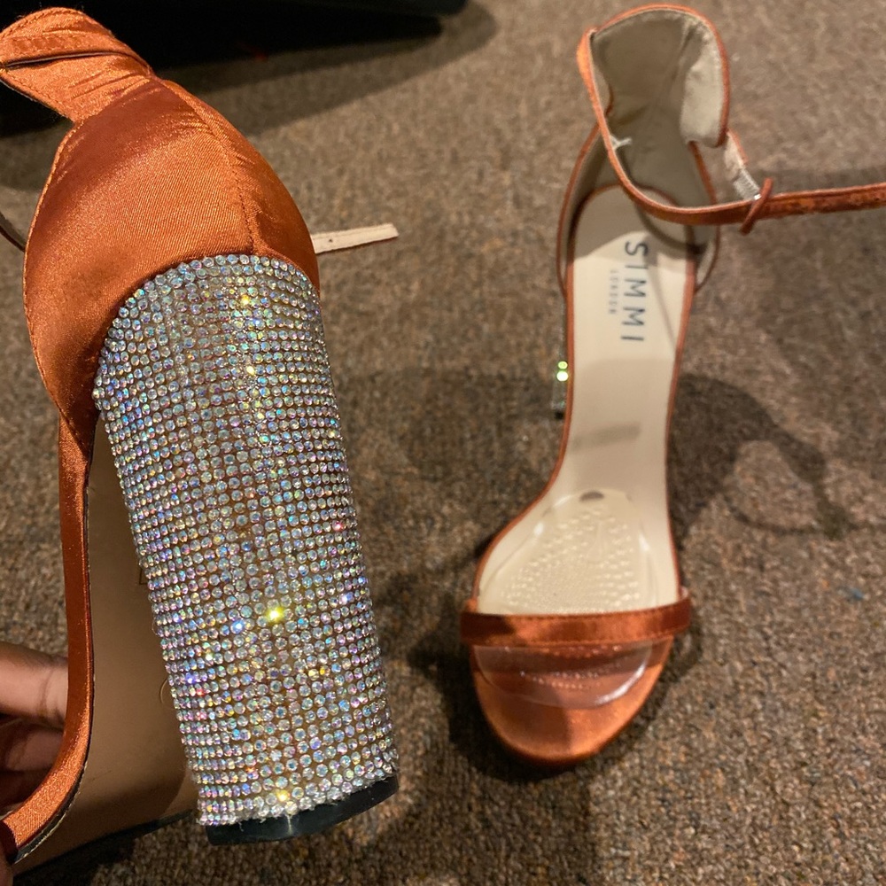 Rhinestone Heel Sandals